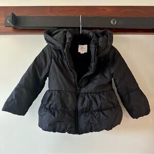The Children’s Place Black Hooded Puffer Jacket – Toddler 2T – Warm Winter Coat